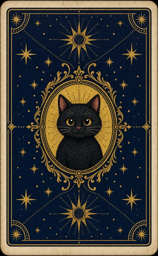 The Toe Bean Tarot card back design.
