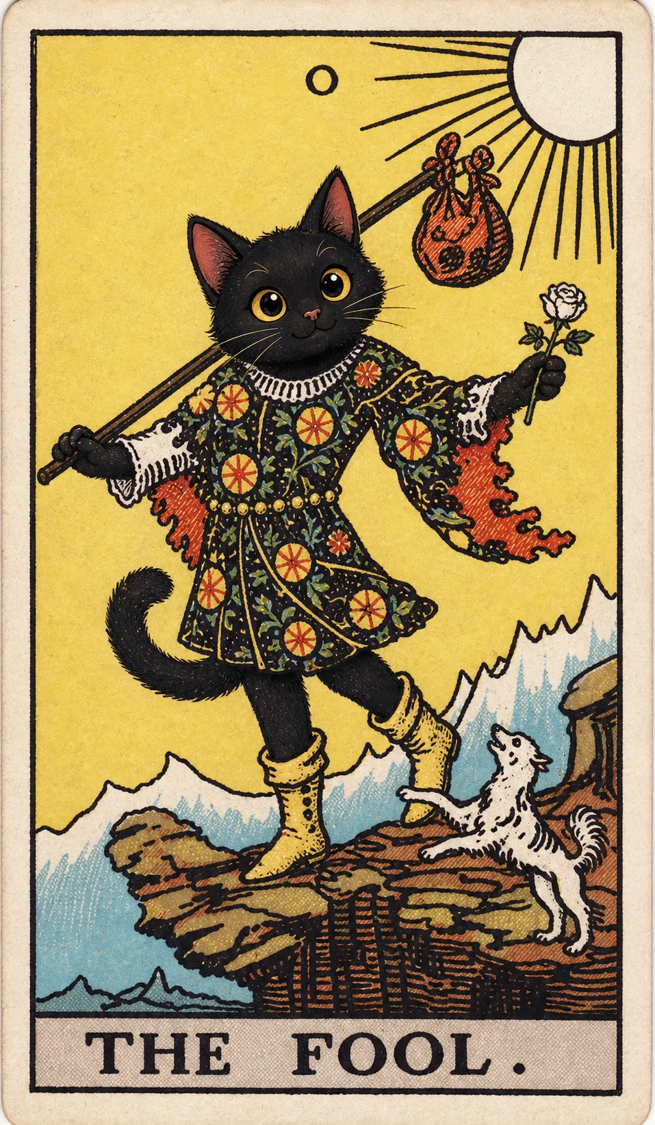 Toe Bean Waite card: The Fool.