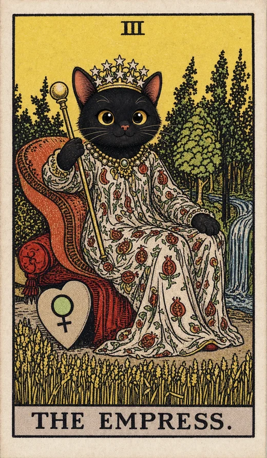 Toe Bean Waite card: The Empress.