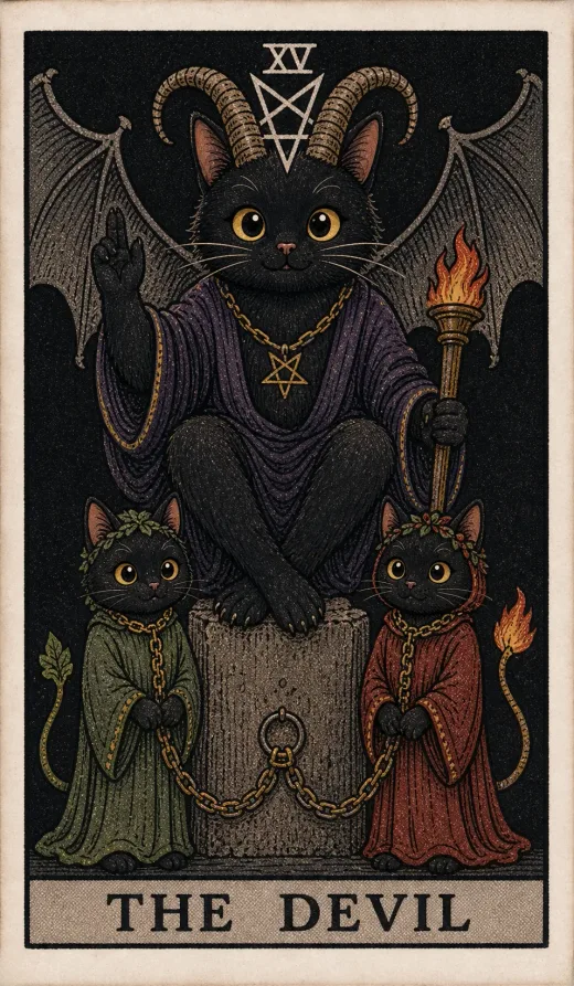 Toe Bean Waite card: The Devil.